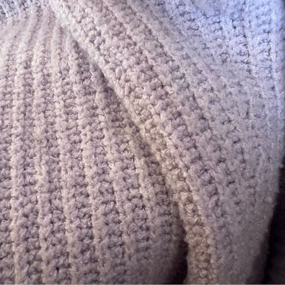 Nine West Purple V-Neck Sweater with Ribbed Knit - Picture 8 of 8